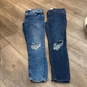 Free People Distressed Skinny Jeans